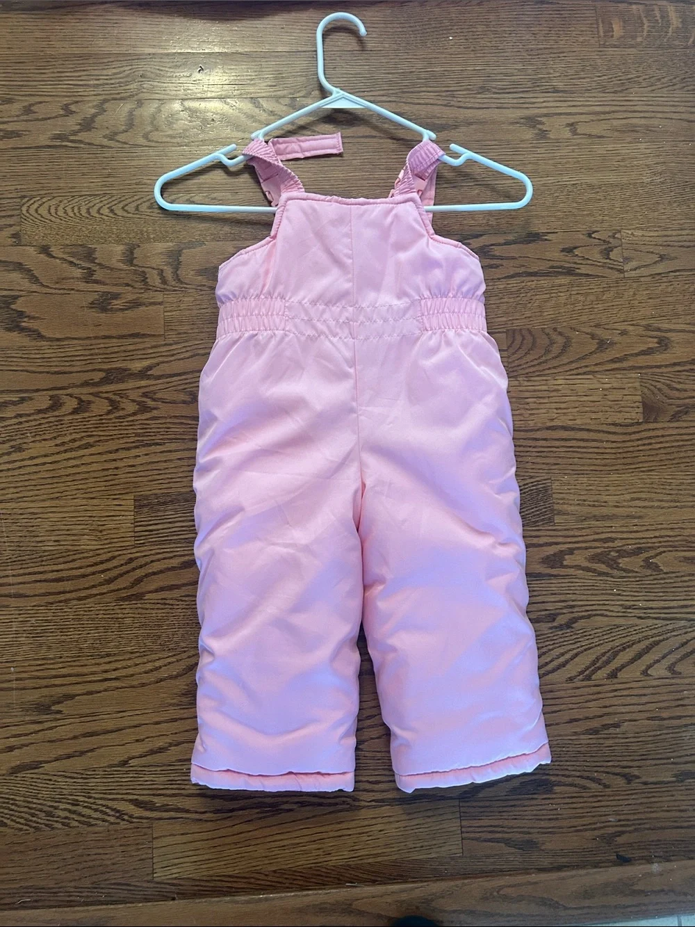 Carter's Pink Floral Hooded Puffer Jacket with Solid Pink Snow Pants